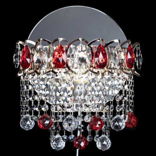 Бра Астра Капель шар 30 Красная в Новокузнецке Гусь Хрустальный