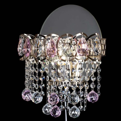 Бра Астра Капель шар 30 Розовая в Новокузнецке Гусь Хрустальный