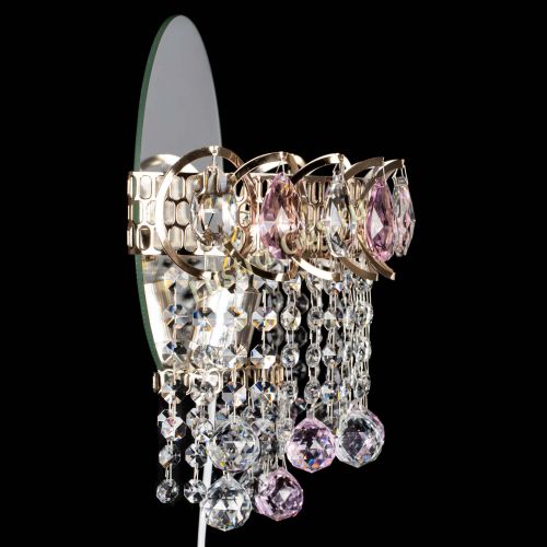 Бра Астра Капель шар 30 Розовая в Новокузнецке Гусь Хрустальный