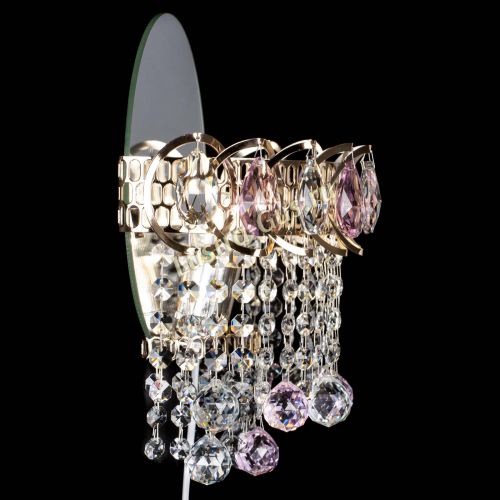 Бра Астра Капель шар 30 Розовая в Новокузнецке Гусь Хрустальный