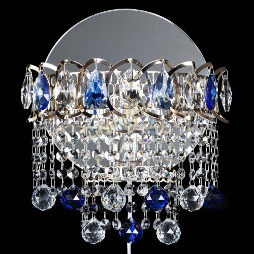 Бра Астра Капель шар 30 Синяя в Новокузнецке Гусь Хрустальный