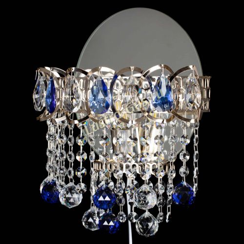 Бра Астра Капель шар 30 Синяя в Новокузнецке Гусь Хрустальный