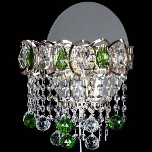 Бра Астра Капель шар 30 Зеленая в Новокузнецке Гусь Хрустальный