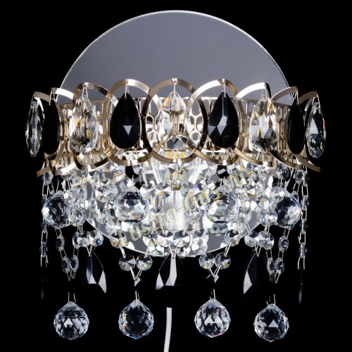 Бра Астра Паутинка черная в Новокузнецке Гусь Хрустальный