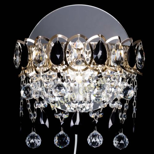 Бра Астра Паутинка черная в Новокузнецке Гусь Хрустальный