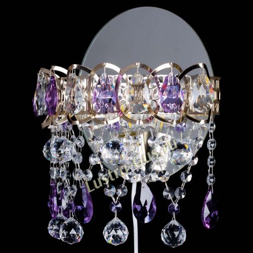 Бра Астра Паутинка фиолетовая в Новокузнецке Гусь Хрустальный