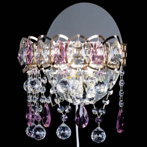 Бра Астра Паутинка розовая в Новокузнецке Гусь Хрустальный