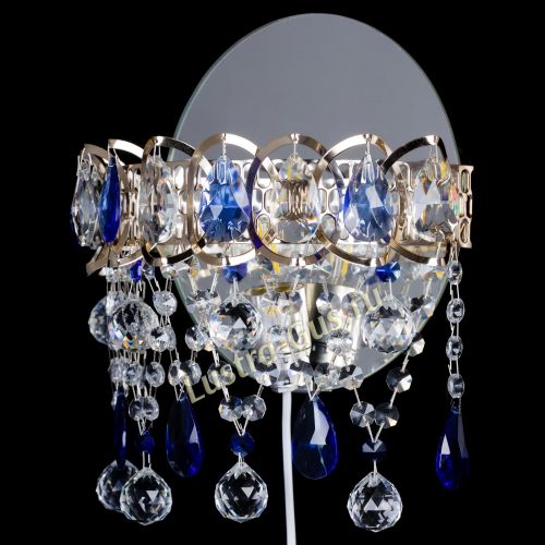 Бра Астра Паутинка синяя в Новокузнецке Гусь Хрустальный