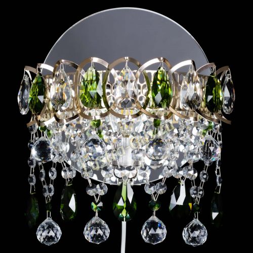 Бра Астра Паутинка зеленая в Новокузнецке Гусь Хрустальный