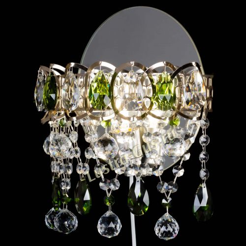 Бра Астра Паутинка зеленая в Новокузнецке Гусь Хрустальный