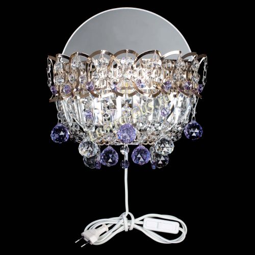 Бра Астра пластинка шар Фиолетовая в Новокузнецке Гусь Хрустальный