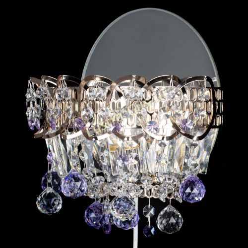 Бра Астра пластинка шар Фиолетовая в Новокузнецке Гусь Хрустальный