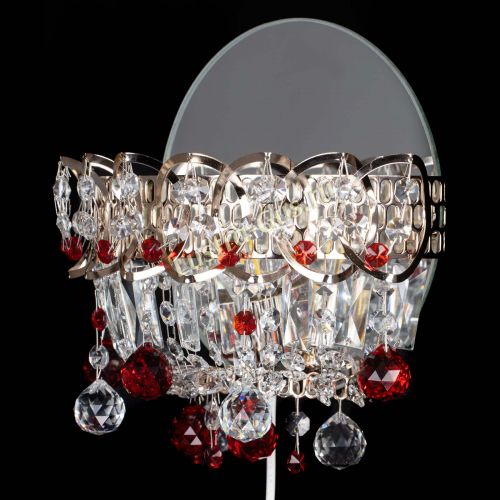 Бра Астра пластинка шар Красная в Новокузнецке Гусь Хрустальный