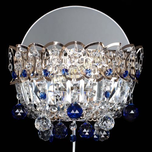 Бра Астра пластинка шар Синяя в Новокузнецке Гусь Хрустальный