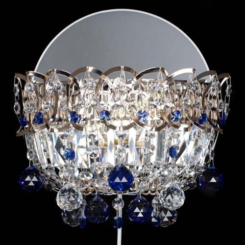 Бра Астра пластинка шар Синяя в Новокузнецке Гусь Хрустальный