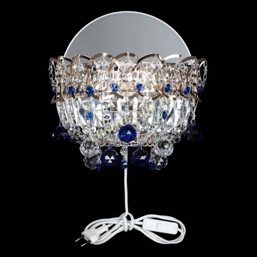 Бра Астра пластинка шар Синяя в Новокузнецке Гусь Хрустальный