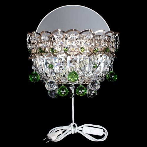 Бра Астра пластинка шар Зеленая в Новокузнецке Гусь Хрустальный