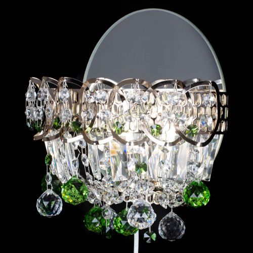 Бра Астра пластинка шар Зеленая в Новокузнецке Гусь Хрустальный