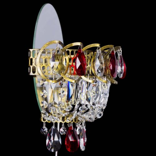 Бра Астра Красная под бронзу в Новокузнецке Гусь Хрустальный