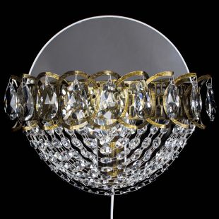 Бра с цветными подвесками Бра Астра Сетка под бронзу