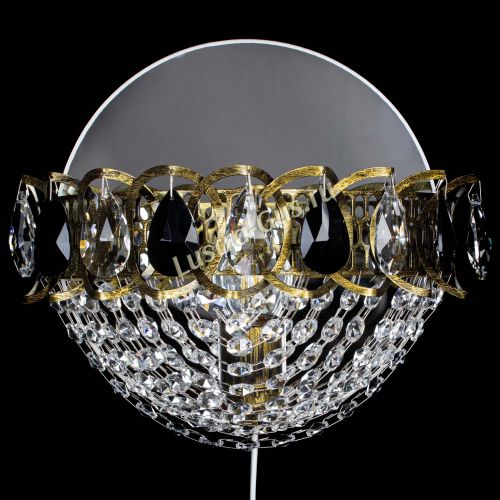 Бра Астра Сетка под бронзу Черная в Новокузнецке Гусь Хрустальный