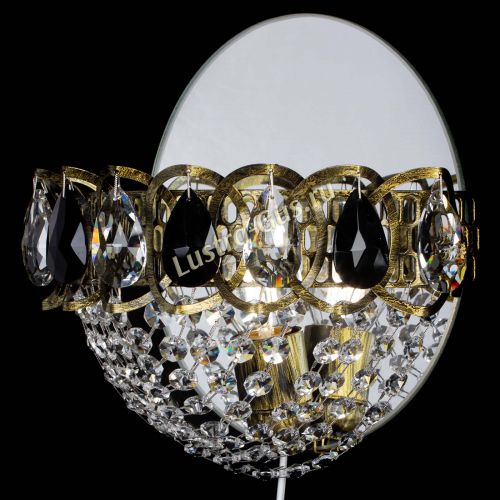 Бра Астра Сетка под бронзу Черная в Новокузнецке Гусь Хрустальный