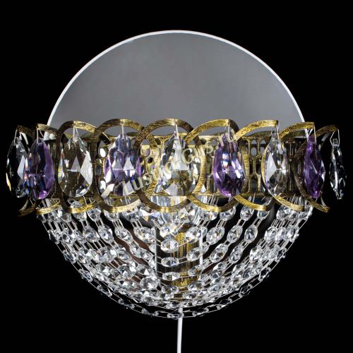 Бра Астра Сетка под бронзу Фиолетовая в Новокузнецке Бра Астра Сетка под бронзу Фиолетовая в Новокузнецке