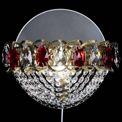 Бра Астра Сетка под бронзу Красная в Новокузнецке Гусь Хрустальный