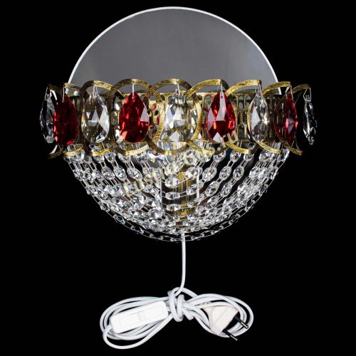 Бра Астра Сетка под бронзу Красная в Новокузнецке Гусь Хрустальный