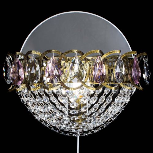 Бра Астра Сетка под бронзу Розовая в Новокузнецке Гусь Хрустальный