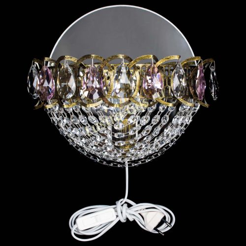 Бра Астра Сетка под бронзу Розовая в Новокузнецке Гусь Хрустальный