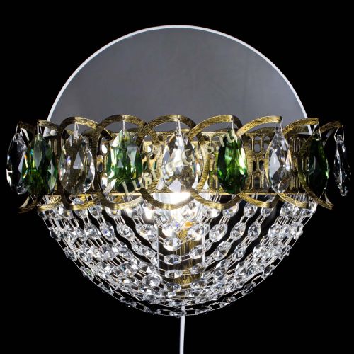 Бра Астра Сетка под бронзу Зеленая в Новокузнецке Гусь Хрустальный