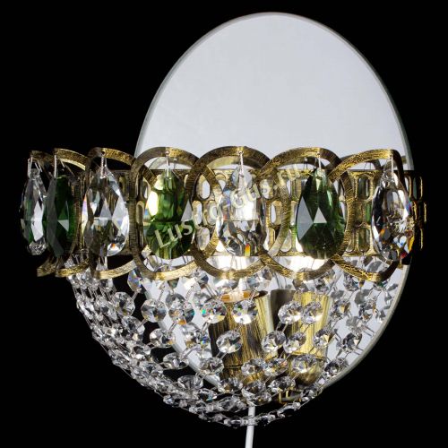 Бра Астра Сетка под бронзу Зеленая в Новокузнецке Гусь Хрустальный