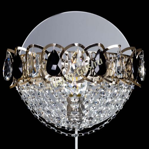 Бра Астра Сетка черная в Новокузнецке Гусь Хрустальный