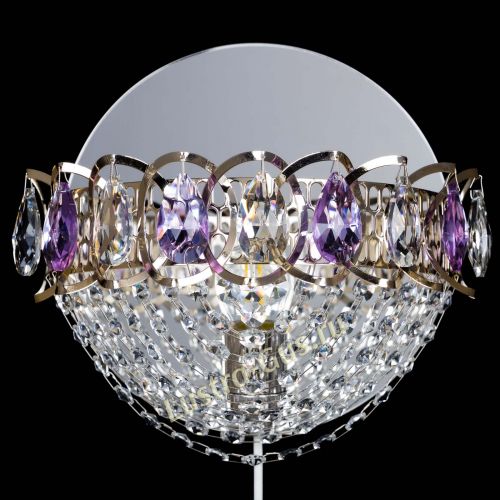 Бра Астра Сетка фиолетовая в Новокузнецке Гусь Хрустальный