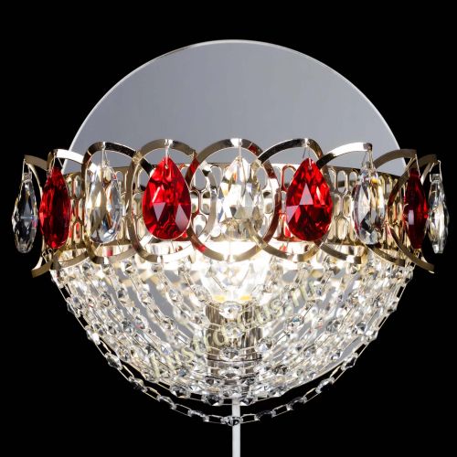 Бра Астра Сетка красная в Новокузнецке Гусь Хрустальный