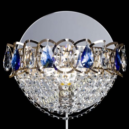 Бра Астра Сетка синяя в Новокузнецке Гусь Хрустальный