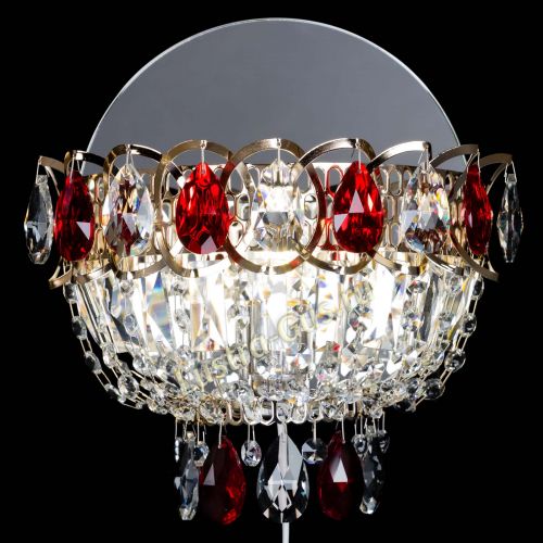 Бра Астра красная в Новокузнецке Гусь Хрустальный