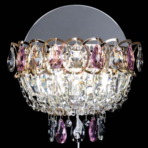 Бра Астра розовая в Новокузнецке Гусь Хрустальный