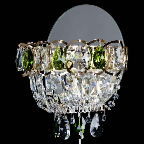 Бра Астра зеленая в Новокузнецке Гусь Хрустальный