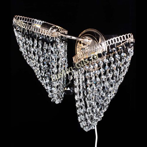 Бра Бутоны №2 черная в Новокузнецке Гусь Хрустальный