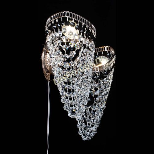 Бра Бутоны №2 черная в Новокузнецке Гусь Хрустальный