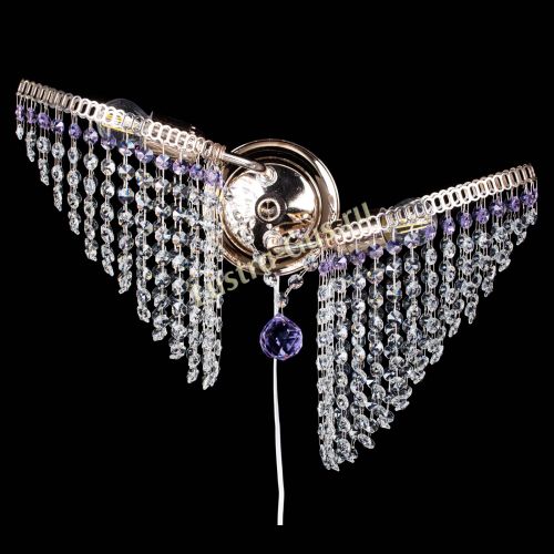 Бра Бутоны №2 фиолетовая в Новокузнецке Гусь Хрустальный