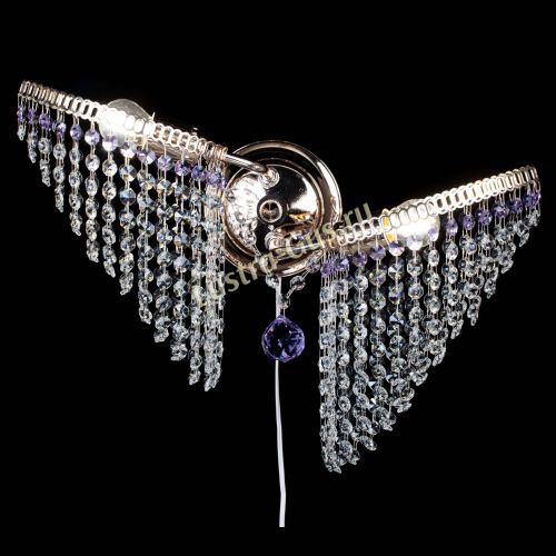 Бра Бутоны №2 фиолетовая в Новокузнецке Гусь Хрустальный