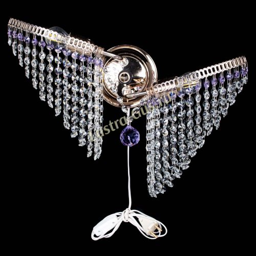 Бра Бутоны №2 фиолетовая в Новокузнецке Гусь Хрустальный