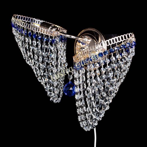 Бра Бутоны №2 синяя в Новокузнецке Гусь Хрустальный