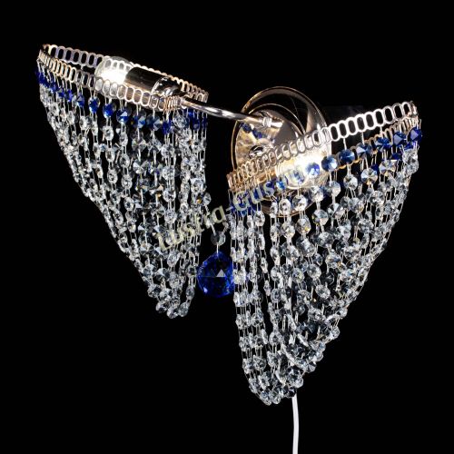 Бра Бутоны №2 синяя в Новокузнецке Гусь Хрустальный