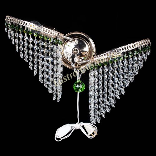 Бра Бутоны №2 зеленая в Новокузнецке Гусь Хрустальный