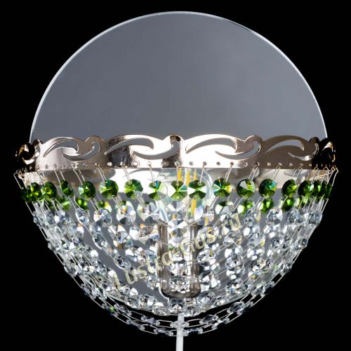 Бра Диана зеленая в Новокузнецке Гусь Хрустальный