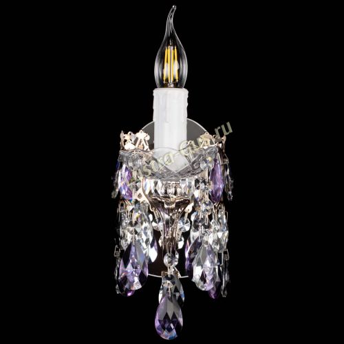 Бра Елизавета №1 мини фиолетовая в Новокузнецке Гусь Хрустальный